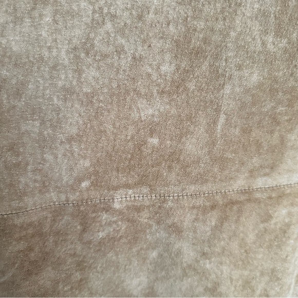 Atelier by B. Thomas Women's Size 3X Tan Suede Button Down Jacket - Picture 16 of 16